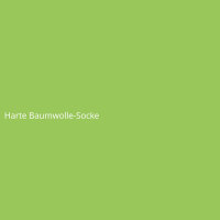 Harte Baumwolle-Socke