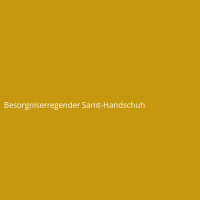 Besorgniserregender Samt-Handschuh