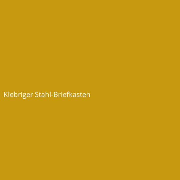 Klebriger Stahl-Briefkasten