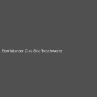 Exorbitanter Glas-Briefbeschwerer