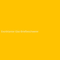 Exorbitanter Glas-Briefbeschwerer