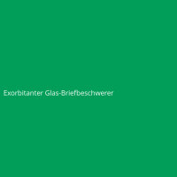 Exorbitanter Glas-Briefbeschwerer