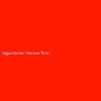 Gigantischer Viscose-Teller