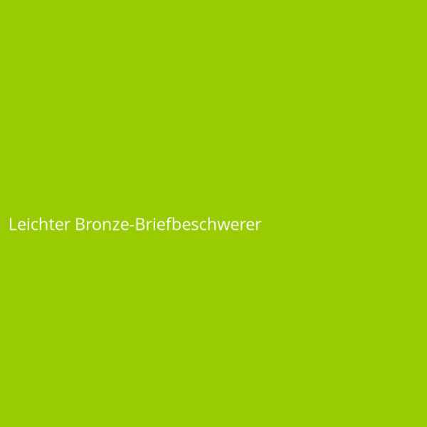 Leichter Bronze-Briefbeschwerer