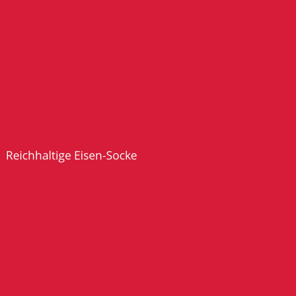 Reichhaltige Eisen-Socke